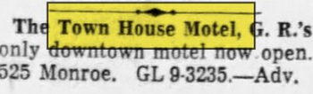 Town House Motel - Mar 31 1960 Opening Ad